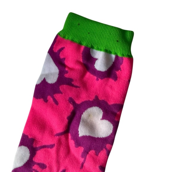 Little Miss Matched Girls Knee High Socks NWOT Pair of 3 Neon Colorful Funky - Picture 5 of 8